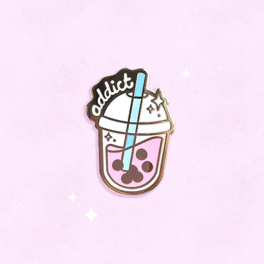Boba Addict Enamel Pin