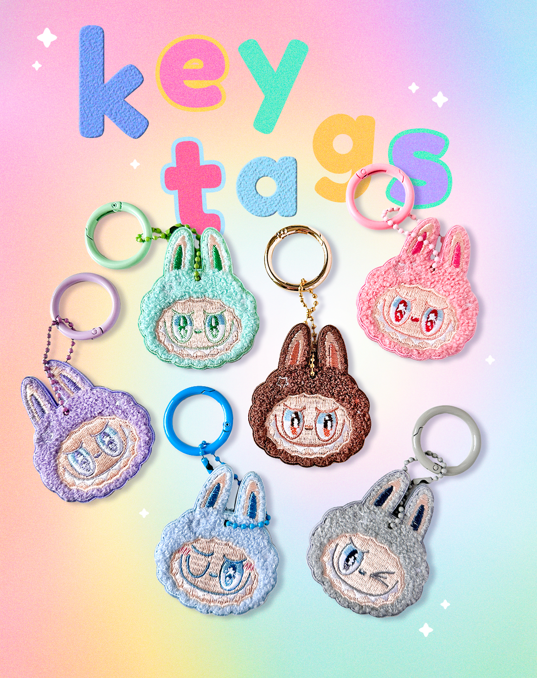 Labubu The Monsters Fuzzy Key Tags