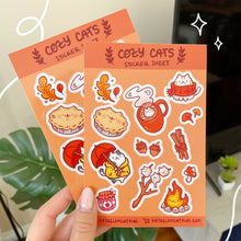 Load image into Gallery viewer, Cozy Cats Sticker Sheet