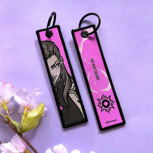 valorant reyna agent embroidered jet tag keychain luggage tag